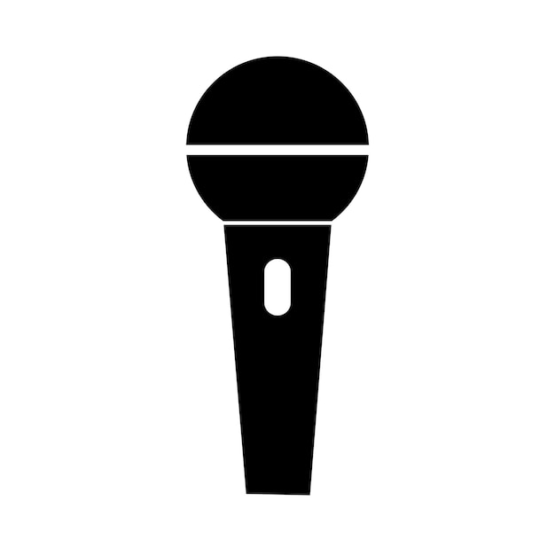 Mic icon logo vector design template