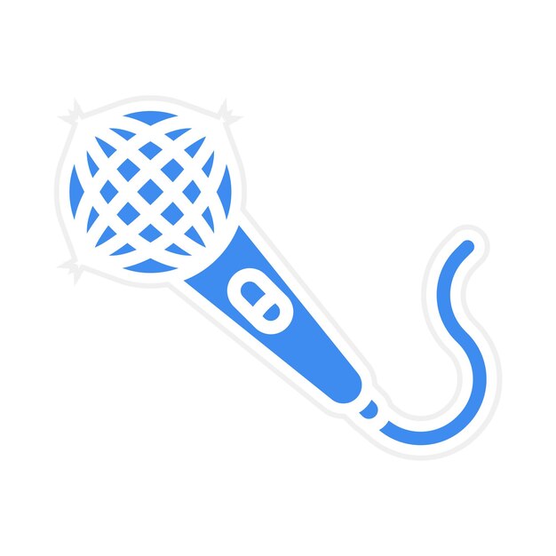 Vector mic icon vector image can be used for retro