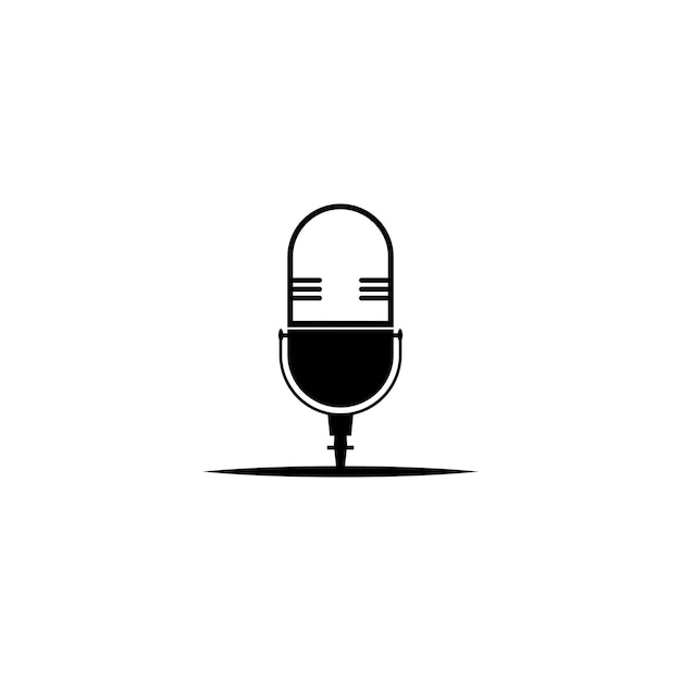 Mic logo and vector template