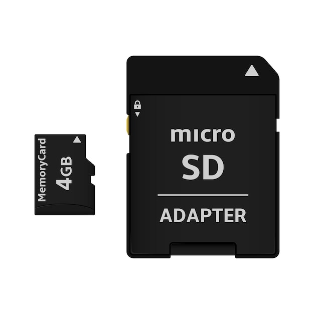 Карта micro sd и адаптер