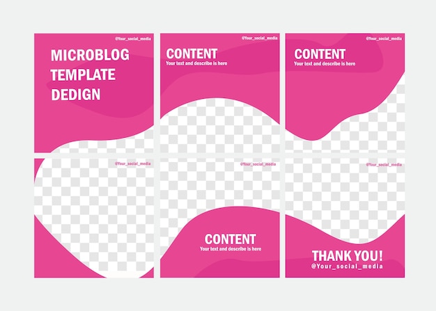 Microblog or carousel design