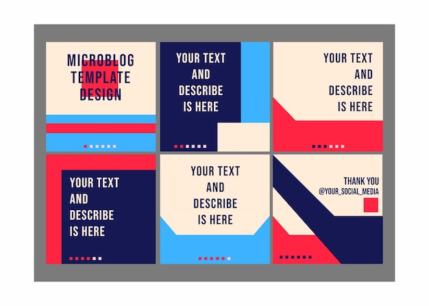 Microblog template design