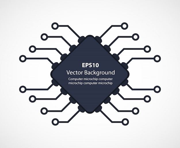 Microchip di elettronica sfondo