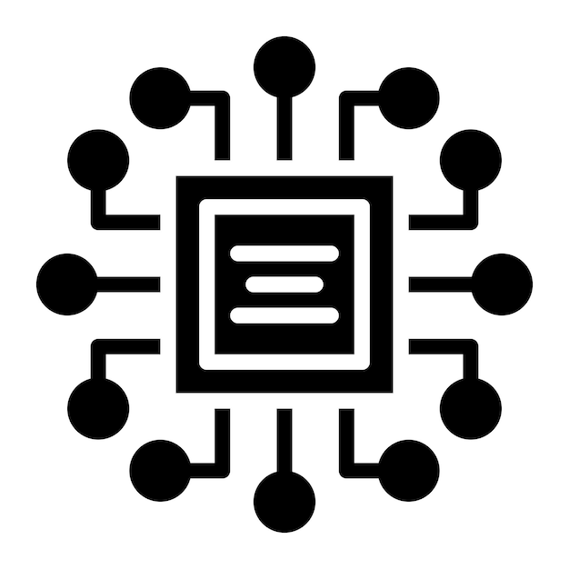 Microchip Flat Illustration