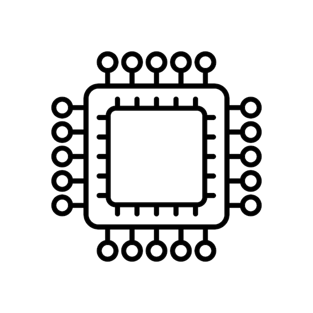マイクロチップのアイコン