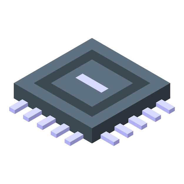 Microchip met rekenkracht modern technologisch concept