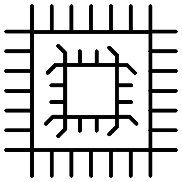 Викторная иллюстрация микрочипа