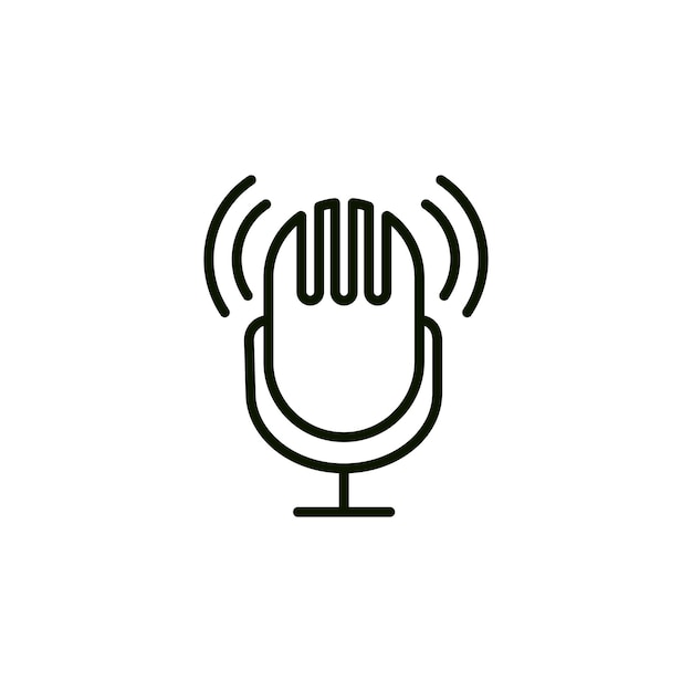 Microphone icon Element of application icon Premium quality graphic design