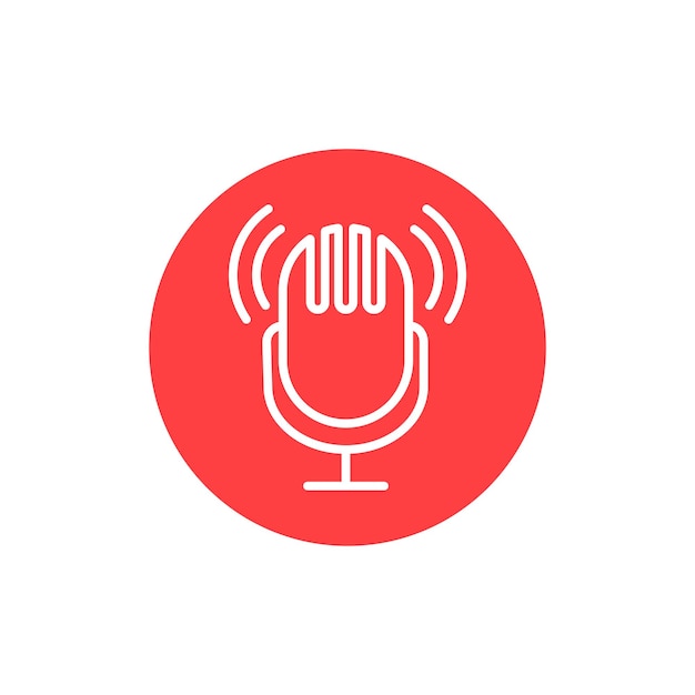 Microphone icon Element of application icon Premium quality graphic design