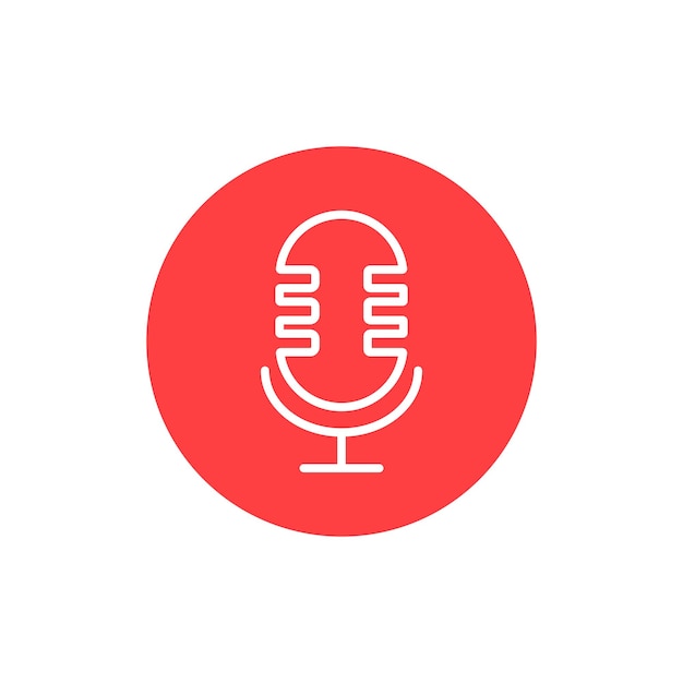 Microphone icon Element of application icon Premium quality graphic design