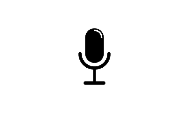 Vector microphone icon isolated,mic icon vector illustration