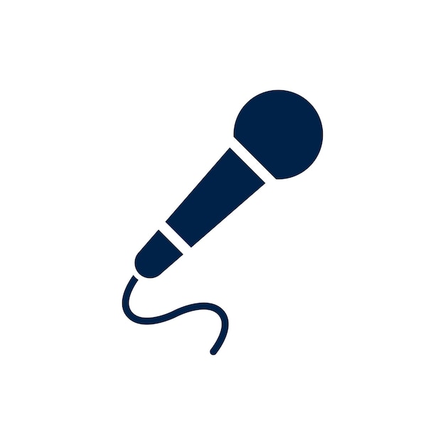 Microphone icon isolated vector illustration