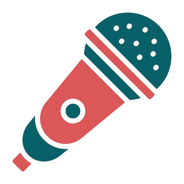 Vector microphone icon style