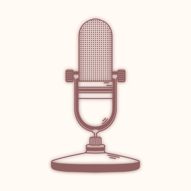 microphone icon symbol vector design