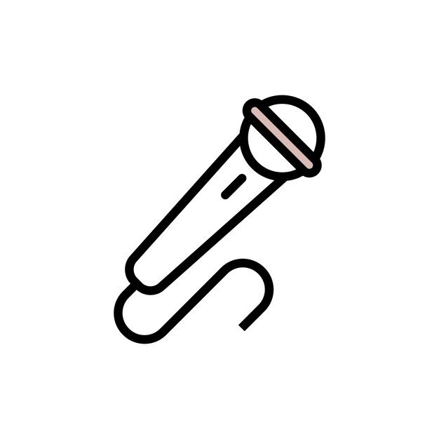 Vector microphone icon vector design template