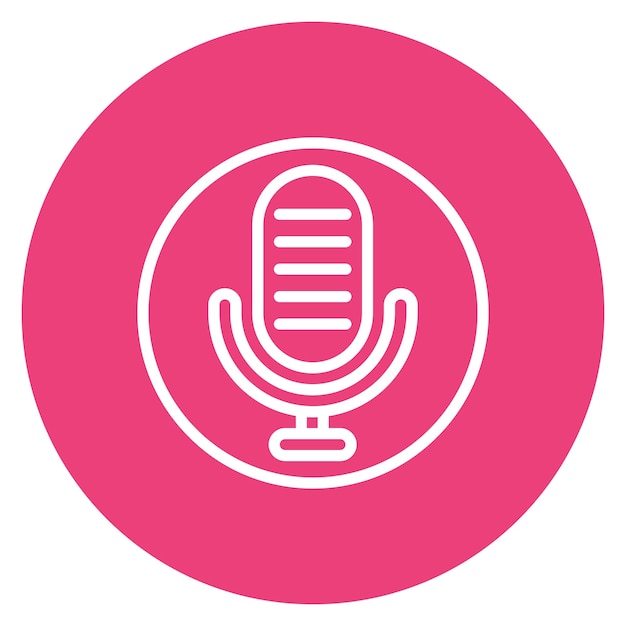 Microphone icon vector image Can be used for Artist Studio