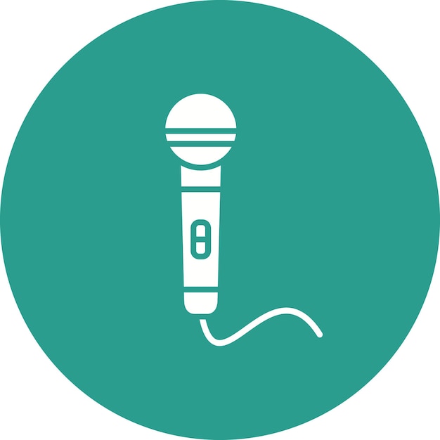 Microphone icon vector image can be used for birthday