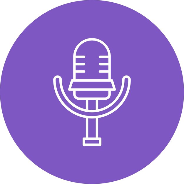 Microphone icon vector image Can be used for Communication and Media