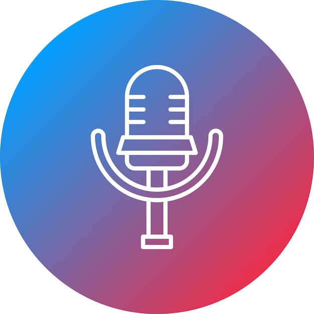 Microphone icon vector image Can be used for Communication and Media