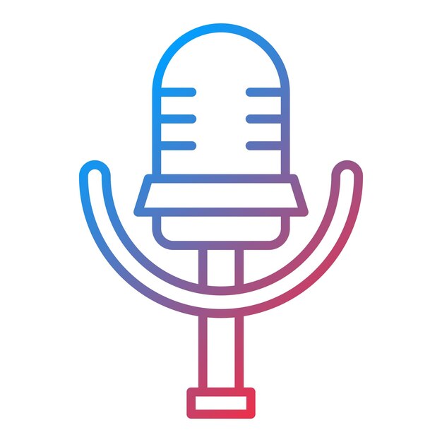 Microphone icon vector image Can be used for Communication and Media