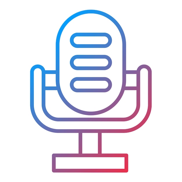 Microphone icon vector image Can be used for Entertainment