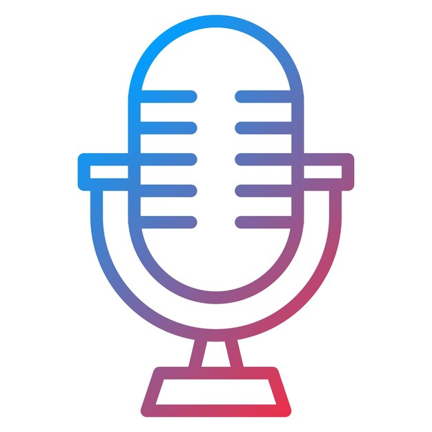 Microphone icon vector image Can be used for Instrument