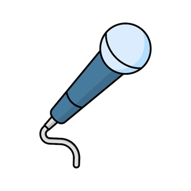 Microphone icon vector on trendy design