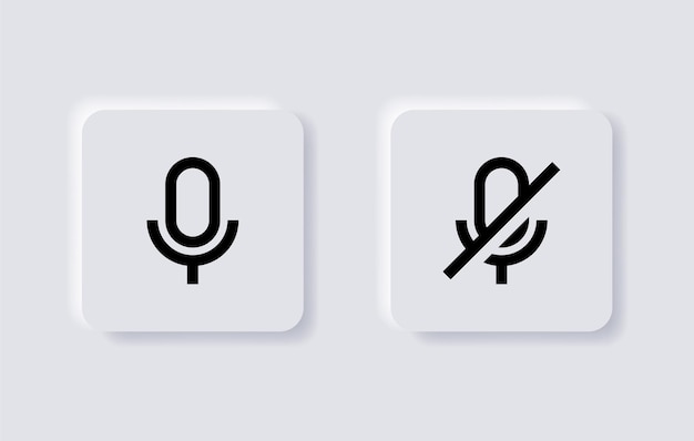 microphone icon voice mute sign no mic off symbol website web app ui icon mobile application icons