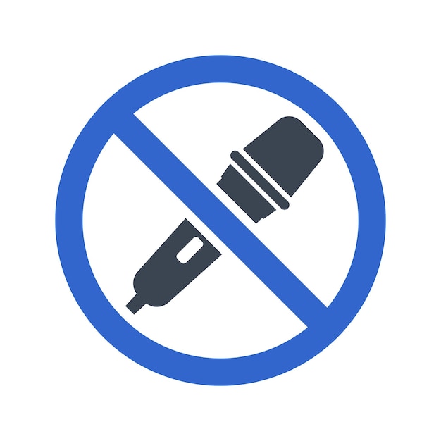 Microphone restriction icon