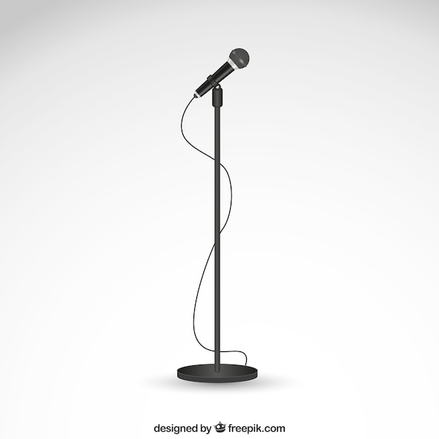 Microphone on a stand