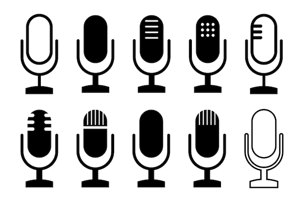 Microphone Vector Icon 4