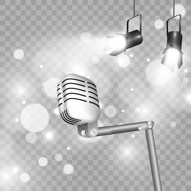 Microphone vector illustration