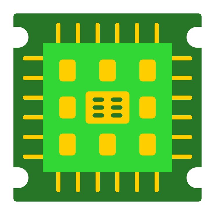 Vector microprocessor icon