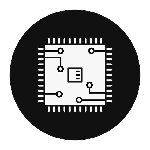 マイクロプロセッサベクトルイラスト