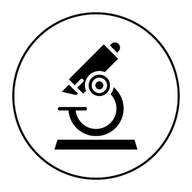 Microscoop icoon vector afbeelding Kan worden gebruikt voor de wetenschap
