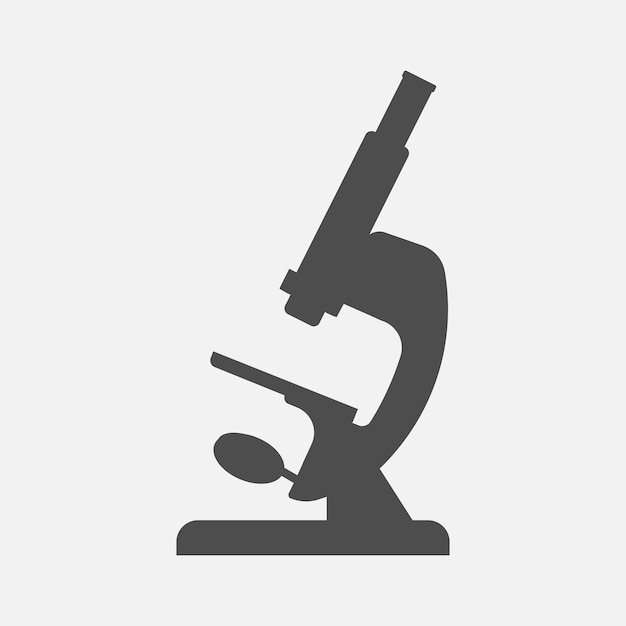 Microscoop pictogram geïsoleerd op een witte achtergrond Vector illustratie