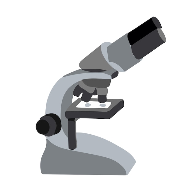 Microscoop pictogram vector in vlakke stijl