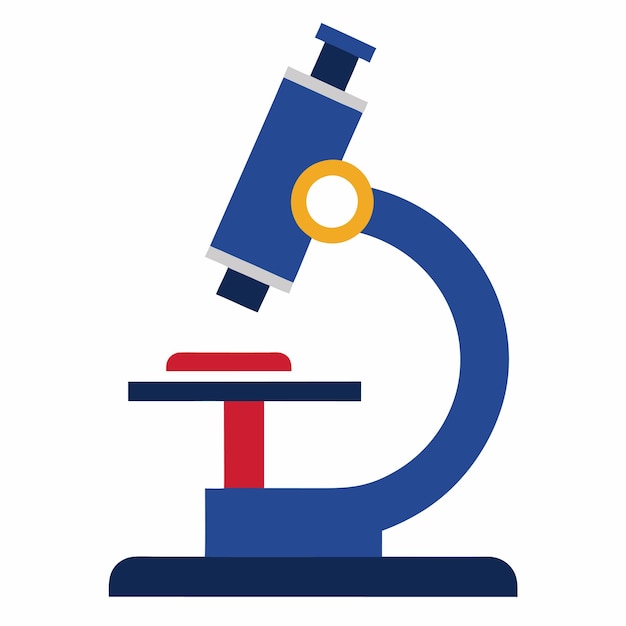 Microscoop Vector Icon Kleurrijke illustratie in de medische wetenschap