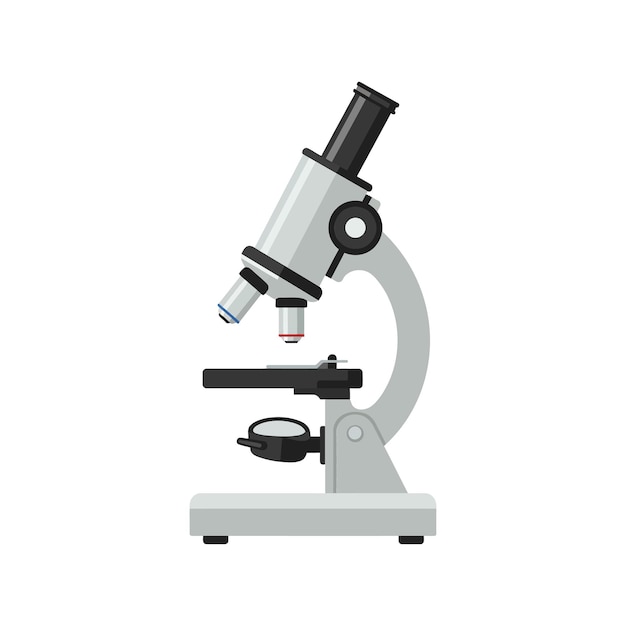microscope detailed vector illustration showcasing educational science tool in flat design style vector art