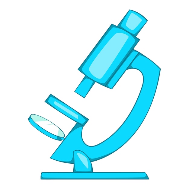 Vettore icona del microscopio illustrazione cartoon dell'icona vettoriale del microscopio per il web