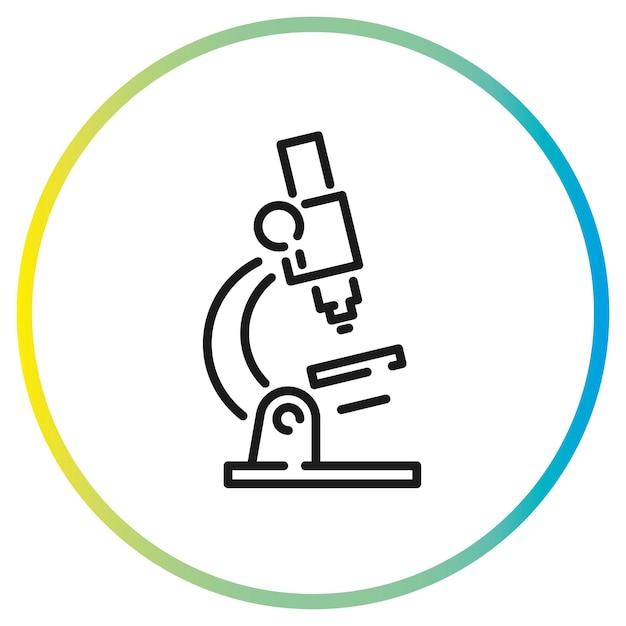 microscope icon vector