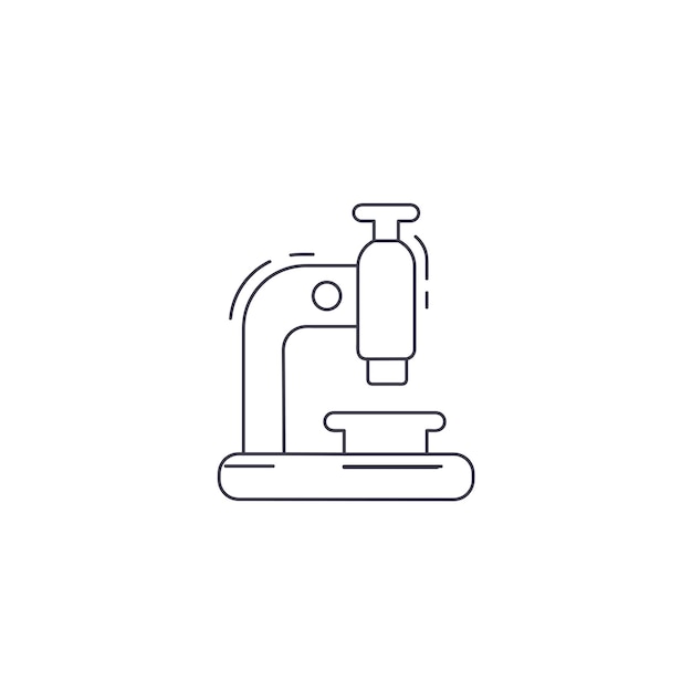 microscope line icon microscope thin line icon