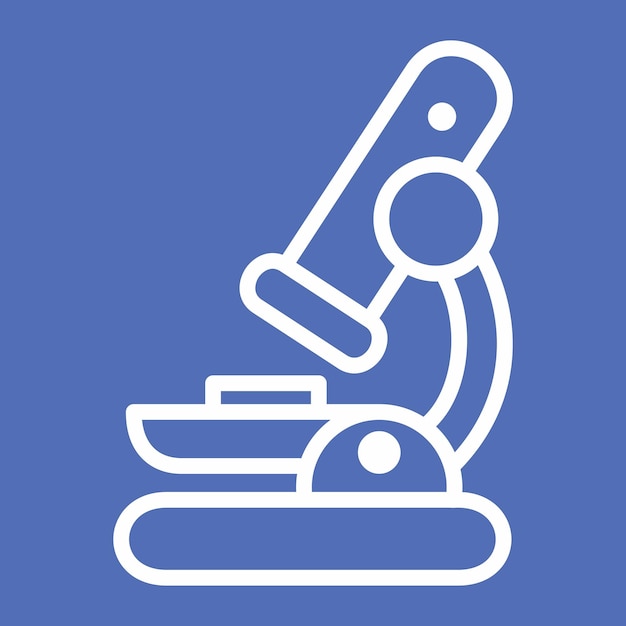 현미경 과학 실험실 아이콘 로고