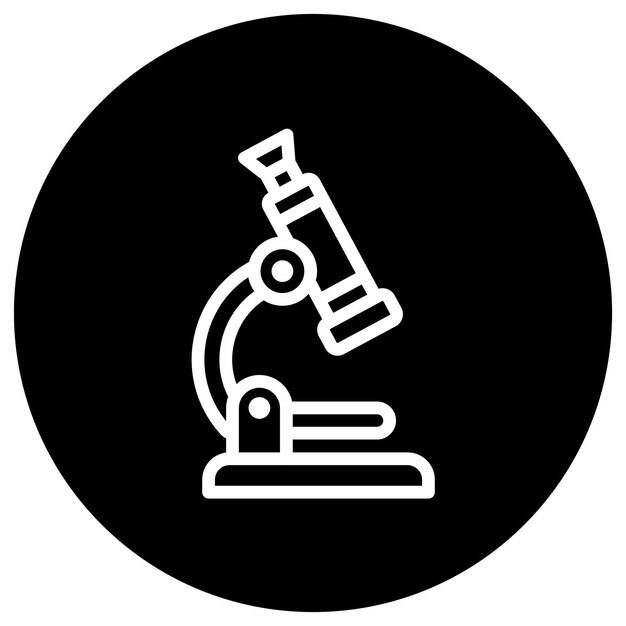 Microscope Vector Icon Design Illustration
