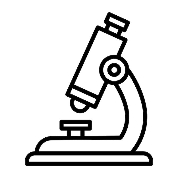 Microscope Vector Illustration Style