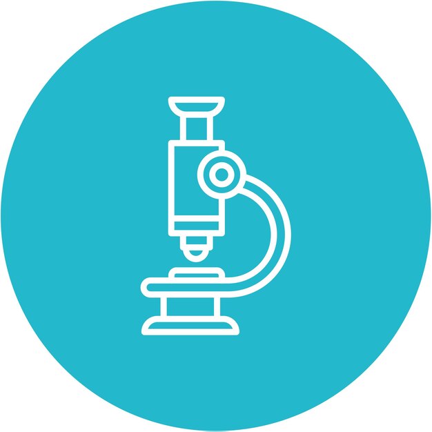 Microscope Vector Illustration Style