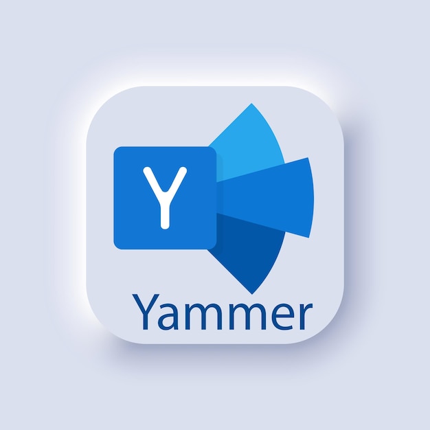 Vector microsoft yammer logo microsoft office 365 logotype microsoft corporation software editorial