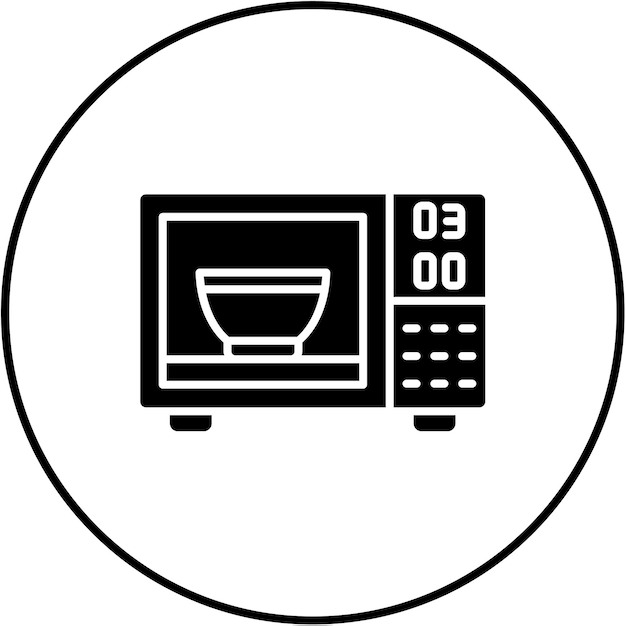 Vector microwave icon