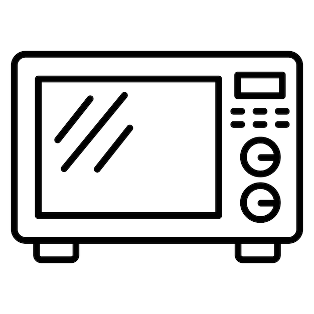 マイクロ波オーブンのアイコン