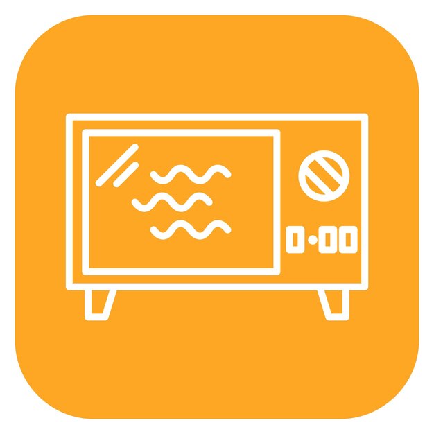 Microwave oven vector illustration